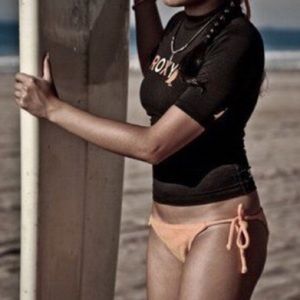 Black Roxy rash guard